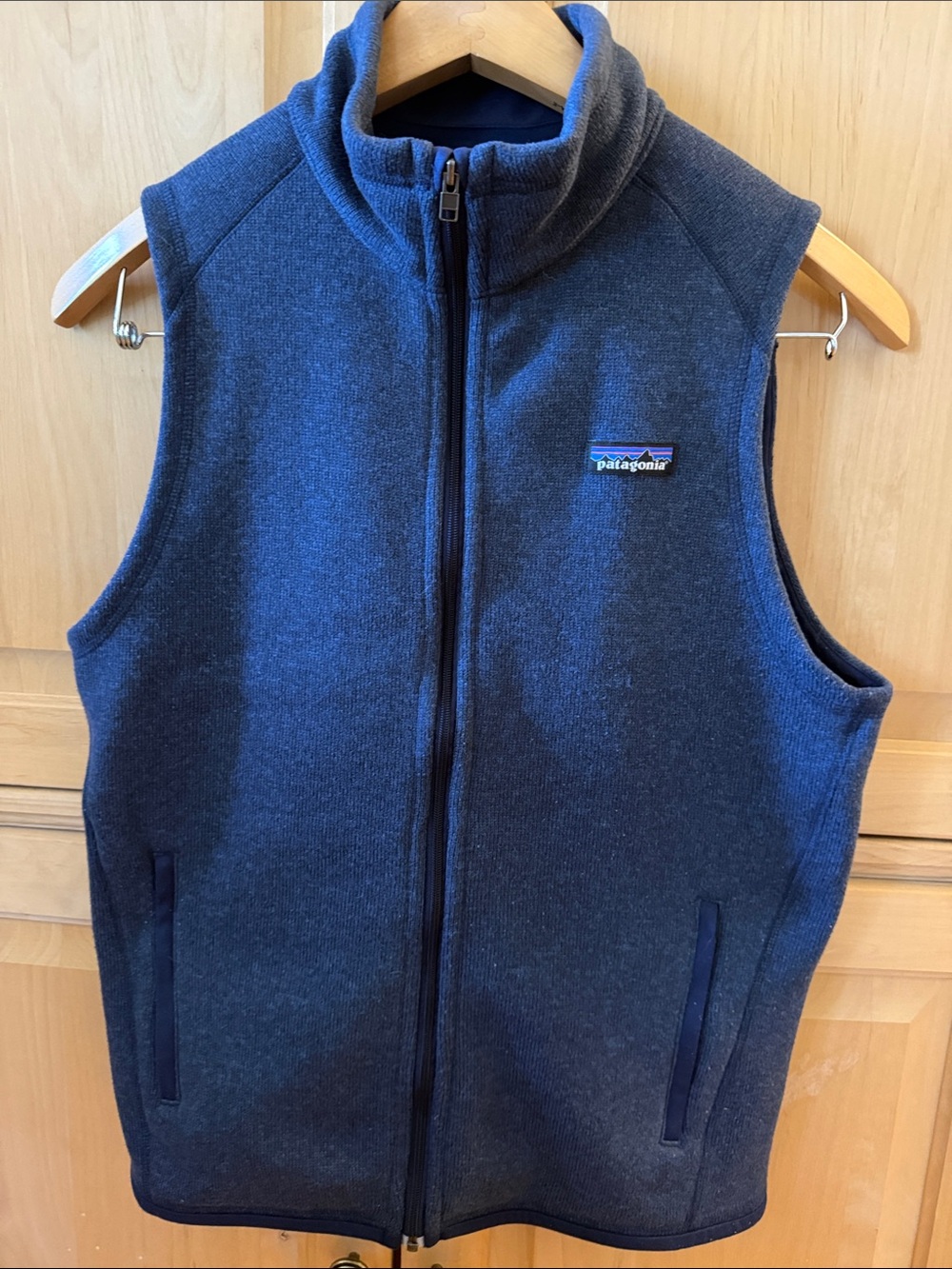 Patagonia Women’s Better Sweater - Navy Fleece Vest with Full Zip Front  - Med